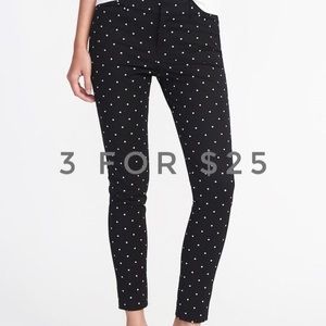 3 FOR $25 Pixie pants polka dot pattern
